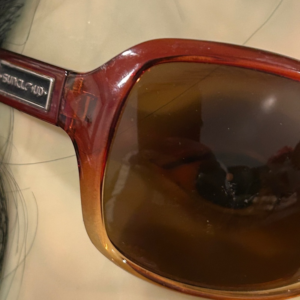 Suncloud Women's Amber Brown Gradient Oversized S… - image 4